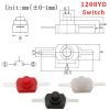 DC 30 V 1 A 1208YD Mini Push Switch, Self-Locking Latching On/Off Microswitch, Red, 20-Pack view 4