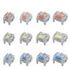 REIUAFWYGV Rail-Type Electrical Wire Connectors, Compact 2/3/4/5-Pin Splitter, Push-In Fast Terminal Block (3,1 PCS_6413G) view 1