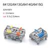 REIUAFWYGV Rail-Type Electrical Wire Connectors, Compact 2/3/4/5-Pin Splitter, Push-In Fast Terminal Block (3,1 PCS_6413G) view 3