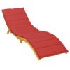 Red Cushion for Children's Bed, Oxford Fabric, 200 x 60 x 3 cm view 3