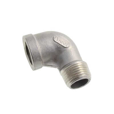BYLSAGWHT DN6 Equal BSPT 90° Elbow, Threaded 304 Stainless Steel Connector
