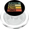 "I'm Alyvia Doing Alyvia Things" Funny Personalized Quote PopSockets PopGrip for MagSafe view 1