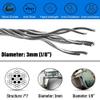 Stainless Steel Wire Rope for DIY Balustrades, 3 mm Diameter, 40 m view 2