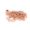 WUSHADEHANS Copper Washers, 30-Piece Solid Copper Sealing Washer Set, M4–M18 view 1