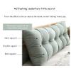 Large Rectangular Reading Headboard Pillow with Removable Cover view 2