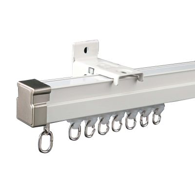Flexible Bendable Curtain Track, 6 m, Heavy-Duty Room Divider Set with Quiet Rollers, Wall Mounts, 11 m