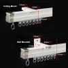 Flexible Bendable Curtain Track, 6 m, Heavy-Duty Room Divider Set with Quiet Rollers, Wall Mounts, 11 m view 2