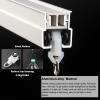 Flexible Bendable Curtain Track, 6 m, Heavy-Duty Room Divider Set with Quiet Rollers, Wall Mounts, 11 m view 3