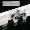Flexible Bendable Curtain Track, 6 m, Heavy-Duty Room Divider Set with Quiet Rollers, Wall Mounts, 11 m view 4