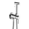 Handheld Bidet Sprayer for Toilet, Wall-Mounted, Hot and Cold Faucet System, Cloth Diaper Sprayer Set, Chrome Finish view 2