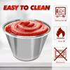 Lapyyne 50-Pack 2.5 oz Stainless Steel Sauce Cups view 4