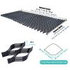 10.2 cm Thick Geogrid Retaining Wall Reinforcement Grid, Gravel Stabilizer for Landscaping, Walkways, Driveways, Paddocks and Slopes, Soil Grid with 10 Stakes, 5/6/7/8/9/10 m Paving Stones view 3
