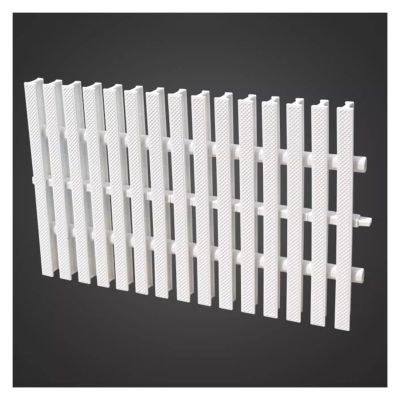 Pool Drainage Grate, Plastic, Non-Slip, 20 x 100 cm, White