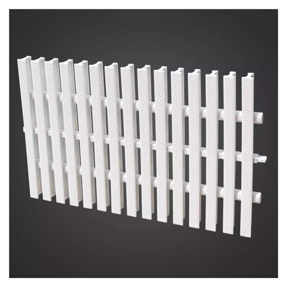 Pool Drainage Grate, Plastic, Non-Slip, 20 x 100 cm, White