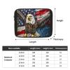 13-Inch Black Laptop Sleeve with American Flag and Eagle Print view 4