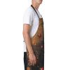 Art Ladybug Tracks Printed Waterproof Bib Apron with Pocket, Black, One Size view 3