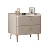 Modern Bedroom Nightstand with Small Storage (Champagne Gray) view 1