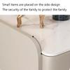Modern Bedroom Nightstand with Small Storage (Champagne Gray) view 3