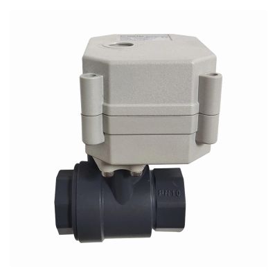 DN15 Motorized Ball Valve, 1.27 cm Actuated Water Valve, CPVC, 924 V Electric Motor Control Valve, Automatic Shutoff (None, BSP_Close_CR303)
