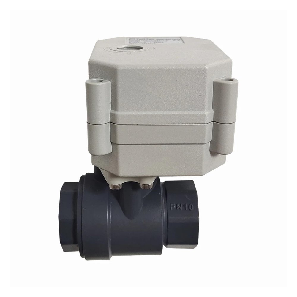 DN15 Motorized Ball Valve, 1.27 cm Actuated Water Valve, CPVC, 924 V Electric Motor Control Valve, Automatic Shutoff (None, BSP_Close_CR303)