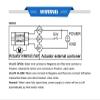 DN15 Motorized Ball Valve, 1.27 cm Actuated Water Valve, CPVC, 924 V Electric Motor Control Valve, Automatic Shutoff (None, BSP_Close_CR303) view 4