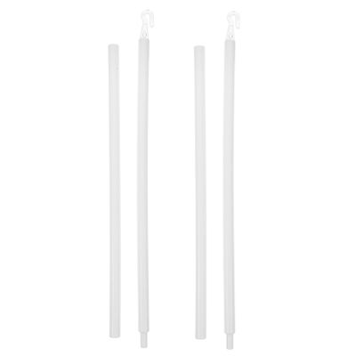 Warmhm Acrylic Curtain Rod Holders, Easy Installation, White, 2 Pieces