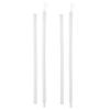 Warmhm Acrylic Curtain Rod Holders, Easy Installation, White, 2 Pieces view 1