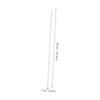 Warmhm Acrylic Curtain Rod Holders, Easy Installation, White, 2 Pieces view 2
