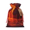 Kilauea Volcano Drawstring Gift Bags, Christmas Gift Bags and Santa Sacks with Kraft Tags view 1