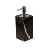 5.4 oz Marble Soap Dispenser with Silver-Plated Pump view 1