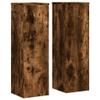 NQJIBUE Plant Stands, 2-Piece Set, Smoked Oak, 9.8 x 9.8 x 31.5 in, Engineered Wood view 2