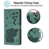 KRjcsfhy iPhone 15 Pro Max Flip Case, Elephant Faux Leather Wallet Cover with Card Slot and Stand, Yellow-Green view 2