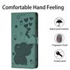 KRjcsfhy iPhone 15 Pro Max Flip Case, Elephant Faux Leather Wallet Cover with Card Slot and Stand, Yellow-Green view 4