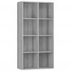 CFODOJ Furniture Select Bookcase / Sideboard Sonoma Gray 66 x 30 x 130 cm Engineered Wood view 2