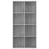 CFODOJ Furniture Select Bookcase / Sideboard Sonoma Gray 66 x 30 x 130 cm Engineered Wood view 3