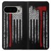 Firefighter Axe Flag Flip Case for Google Pixel 9 Pro view 3