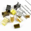 50/100 Pcs #3/#5/#8 U-Shaped Non-Slip Metal Zipper Repair Stops, Gold #5 Top Stops, 50 Pcs view 2