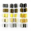 50/100 Pcs #3/#5/#8 U-Shaped Non-Slip Metal Zipper Repair Stops, Gold #5 Top Stops, 50 Pcs view 4