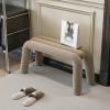 Corduroy Entryway Bench, Khaki, 100 cm view 1