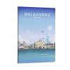 Fbaoda Melbourne Australia Travel Poster, Canvas Wall Art view 1