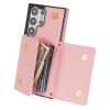 Wallet Case for iPhone 13 Pro Max with Detachable Shoulder Strap, Pink view 4