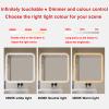 LDTTYRC Frameless Square LED Wall Mirror with Backlight view 2