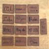 Handmade Label | Faux Leather Labels | Fun Phrases and Designs | Rectangular | 44x24 mm | Light Brown view 1