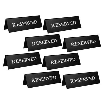 NULYLU 8-Piece Acrylic Reserved Table Signs for Weddings, Banquets, and Events