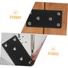 Black Stainless Steel Repair Plates, 10-Pack, Straight Connectors view 3