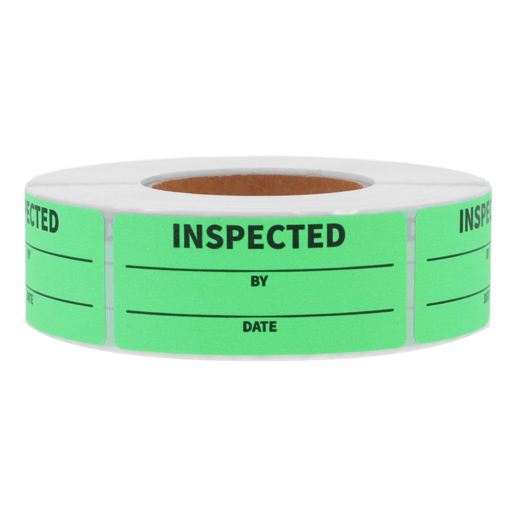 Inventory Control Labels, 2.25 Inches, 500 per Roll, PVC, Green