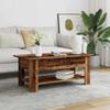 vidaXL Coffee Table Reclaimed Wood Look 102x55x42 cm Engineered Wood view 3