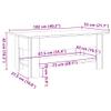 vidaXL Coffee Table Reclaimed Wood Look 102x55x42 cm Engineered Wood view 4
