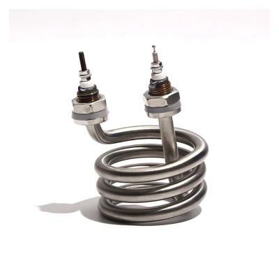 KEUQIXMR 1-Piece 220 V/380 V Electric Water Distiller Heating Element, 2.5 kW/3 kW/4.5 kW Spiral 201 Stainless Steel Immersion Heater Tube (220 V, 4.5 kW, 80 mm, M16)