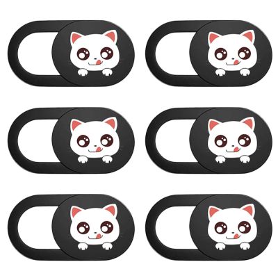 HOMSFOU Webcam Cover Slider, 6-Pack, ABS Privacy Covers